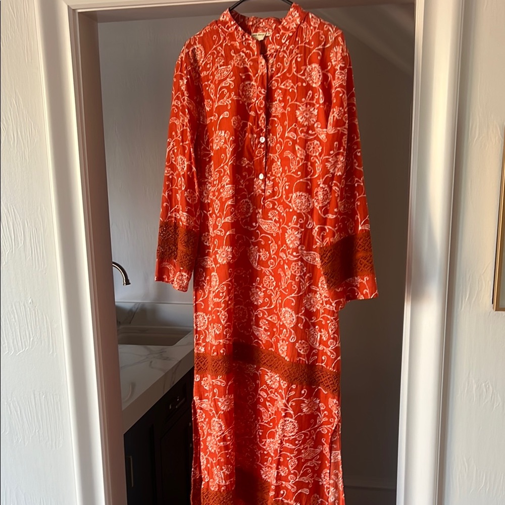 Elegant Red Floral Maxi Dress